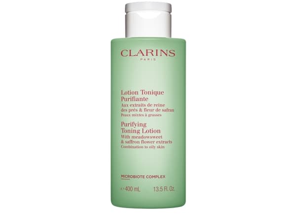 Clarins Purifying Toning Lotion, Rengöringskräm, Kvinnor, Kombinerad hud, Oljig hud, Porförtunning, Renande, Toning, Flaska, Alkohol
