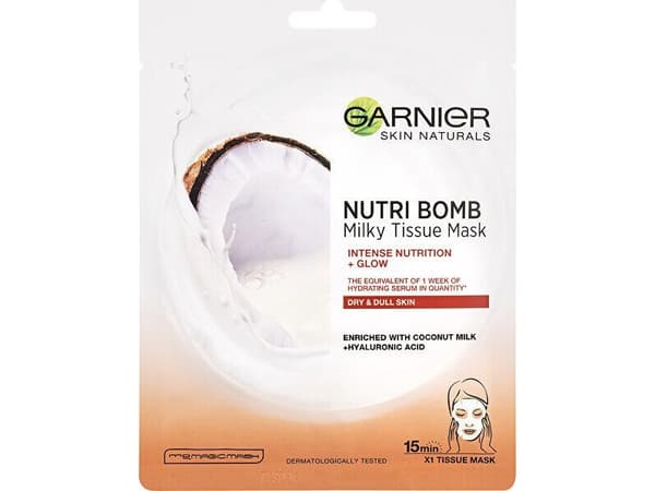 Garnier Drekinamoji lakštine kauke su kokosu pienu Garnier NutriI Bomb 32 g