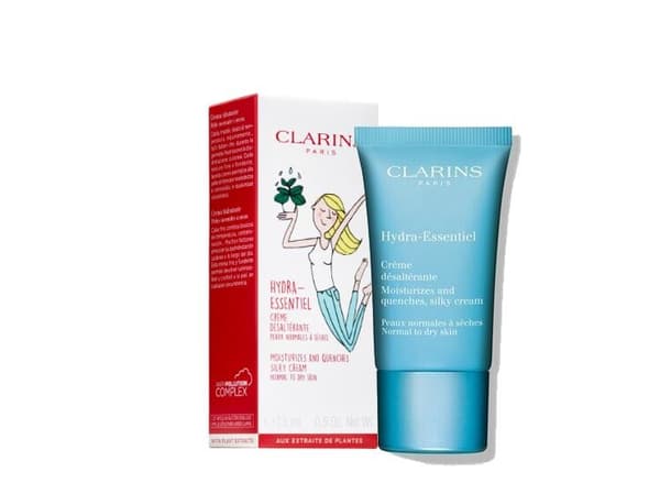 CLARINS HYDRA ESSENTIEL MOISTURIZES AND QUENCHES SILKY CREAM NORMAL TO DRY SKIN 15ML