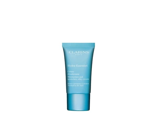 CLARINS HYDRA ESSENTIEL MOISTURIZES AND QUENCHES SILKY CREAM NORMAL TO DRY SKIN 15ML