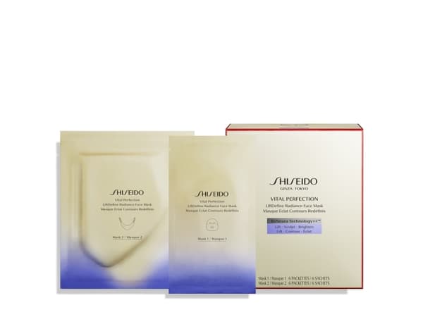 Shiseido Vital Perfection LiftDefine Radiance, Oppløftende maske, Kvinner, Alle hudtyper, Anti-mørke flekker, Anti-sløvhet, Anti-rynke, Oppløftende,