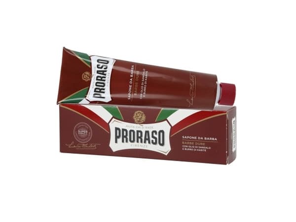 Proraso Proraso Red Soap for shaving hard facial hair in a comfortable 150 ml tube
