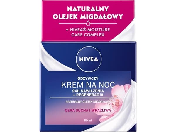 Nivea natcreme regenererende for tørr hud 50ml