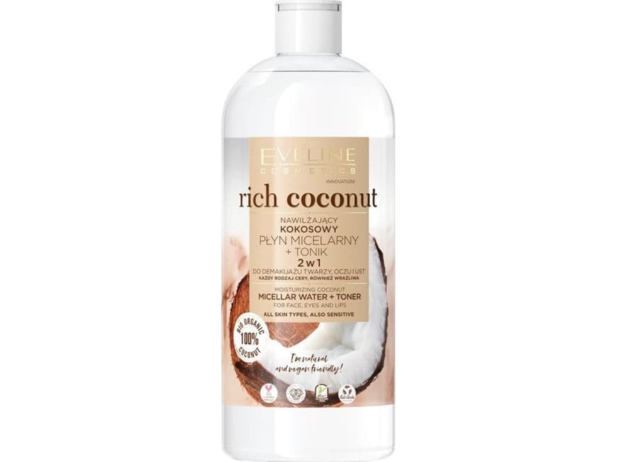 Eveline Eveline Rich Coconut Coconut Micellar Water + Tonic 2in1 500ml