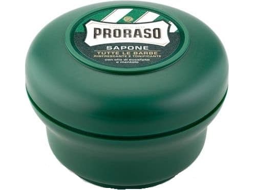 Proraso Proraso Green Barbersåpe i plastdigel med fuktighetsgivende og beskyttende effekt 150 ml