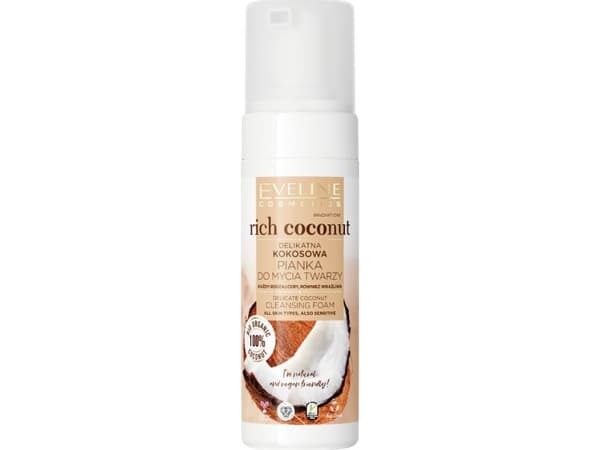 EVELINE_Rich Coconut Cleansing Foam gentle coconut facial cleansing foam 150ml