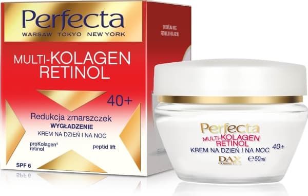 Perfecta Multi-Kolagen Retinol 40+ Wrinkle Reducing Smoothing Day &amp; Night Cream 50ml