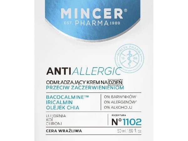 Mincer Pharma Anti Allergic Creme foryngende dag for sensitiv hud, 50ml