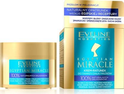 EVELINE_Egyptian Miracle Cream Creme-Rescue kasvoille, vartalolle ja hiuksille 40ml