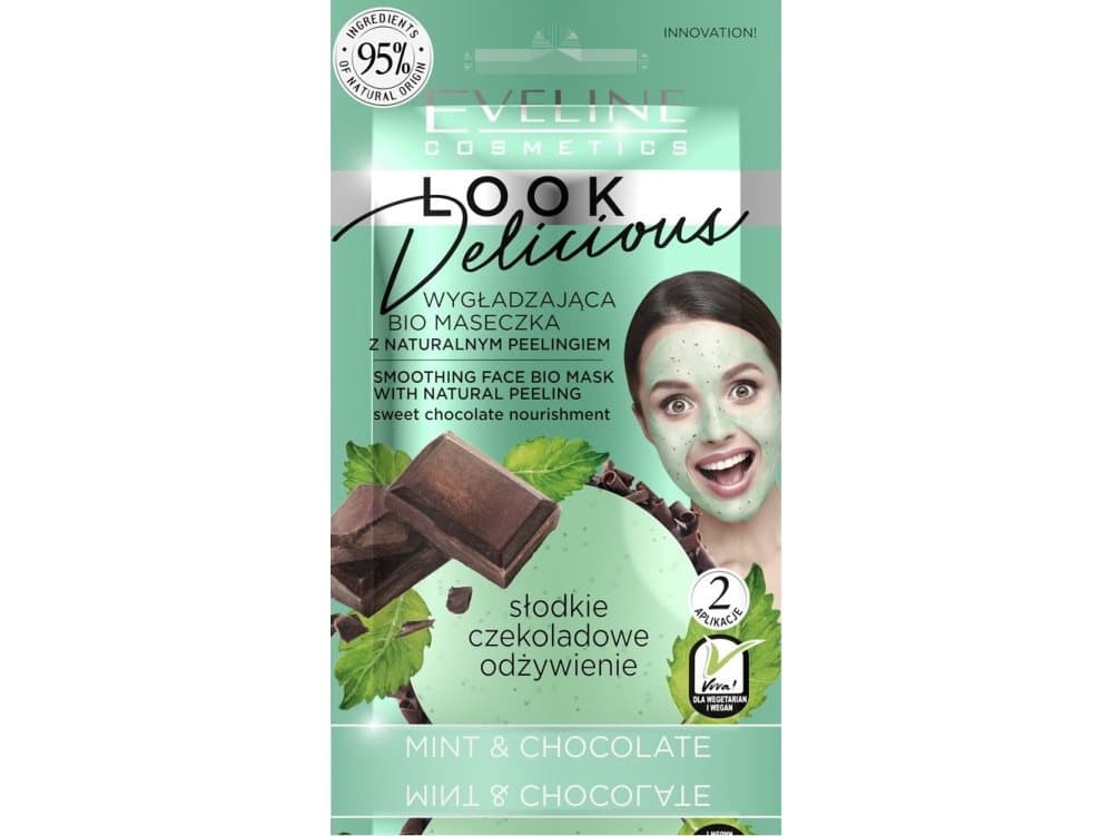 Eveline Eveline Look Delicious Smoothing Bio Mask with natural peeling - Mint & Chocolate 10ml