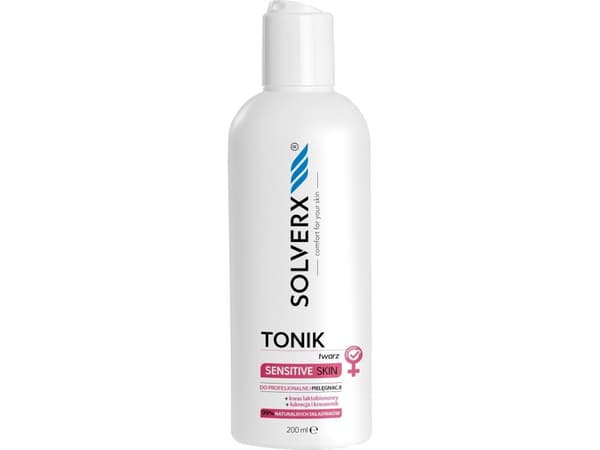 Solverx Sensitive Skin kasvovesi ammattimaiseen kasvohoitoon 200ml
