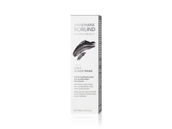 Annemarie Borlind 2 In 1 Black Mask - Dame - 75 ml