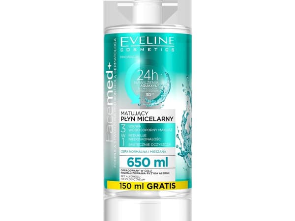 Eveline Facemed+ Mattifying Micellar Lotion 3in1 - normaali ja sekaiho 650ml