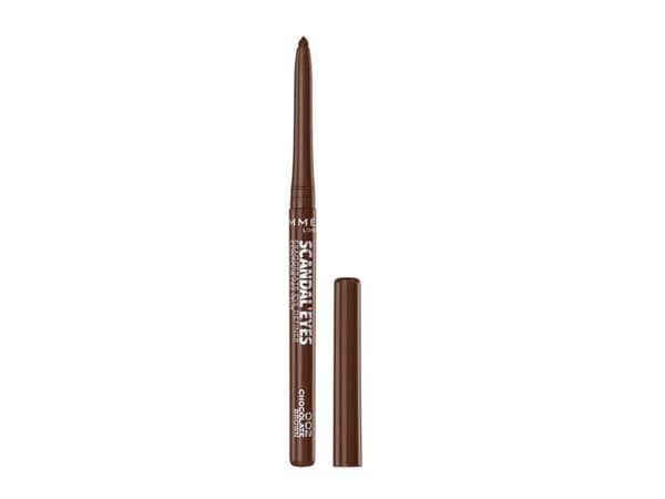 Rimmel Scandaleyes Exaggerate, Kohl, Brun, Chocolate Brown, Blyant, 24 t, Isododekaani, Polyeteeni, Synteettinen vaha, Etyleeni/Propyleenikopolymeeri