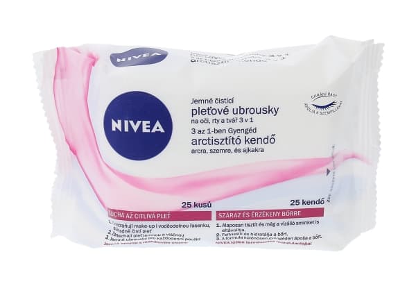 Nivea Aqua Effect 3in1 Soothing facial cleansing wipes W 25 pcs.