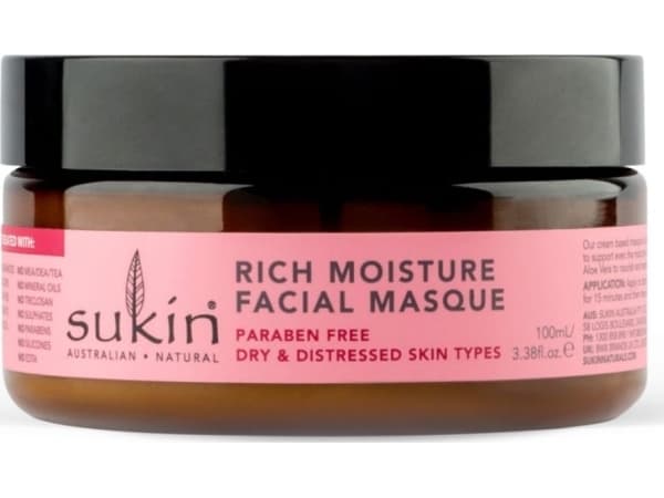 Sukin Sukin Sukin, ROSEHIP Kosteuttava kasvonaamio, 100ml