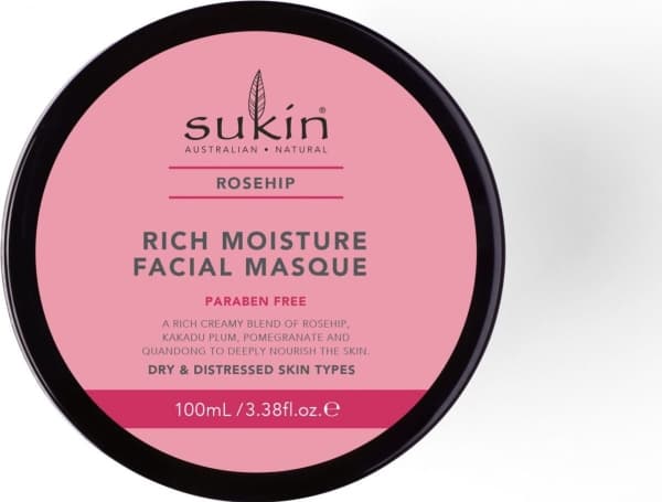 Sukin Sukin, ROSEHIP Fuktighetsgivende ansiktsmaske, 100ml