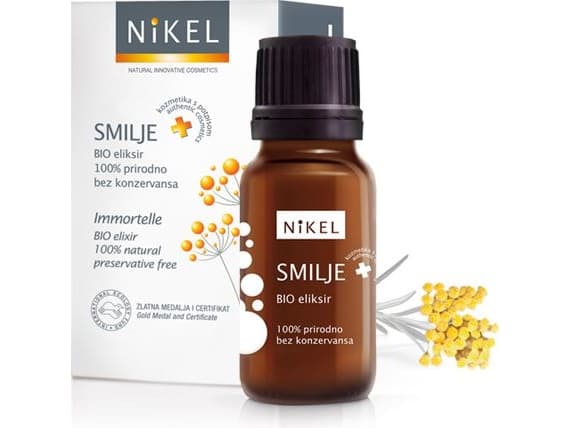 Nikel Antioxidant eliksir 100% naturlig med Immortelle blomsterekstrakt, 10ml