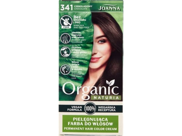 JOANNA_Naturia Organic nurturing hair dye without ammonia and PPD 341 Chocolate hair dye