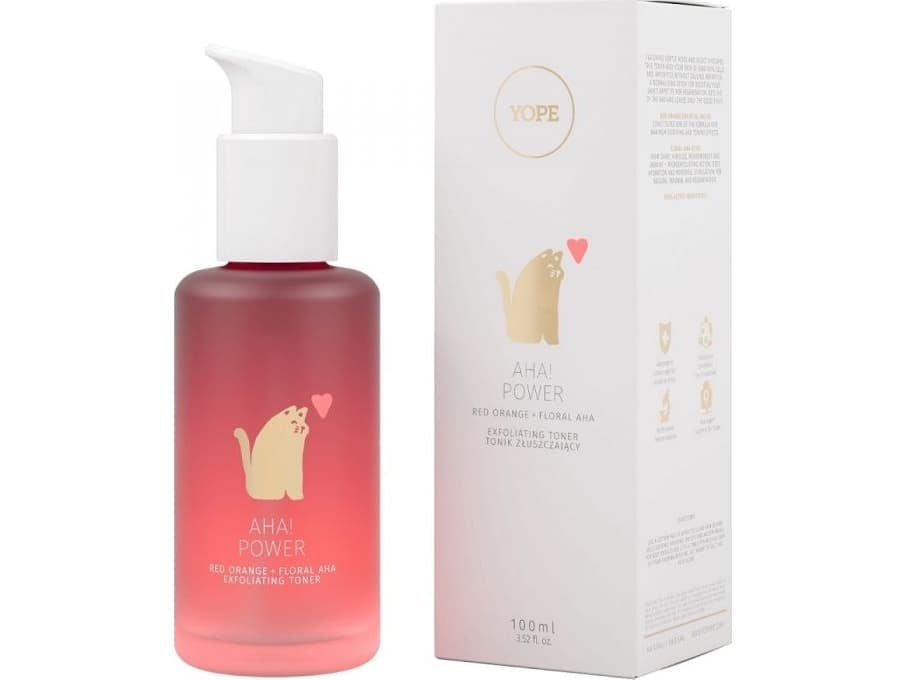 Yope Yope AHA Power! exfoliating tonic Red Orange + Aha Flower Acids 150ml