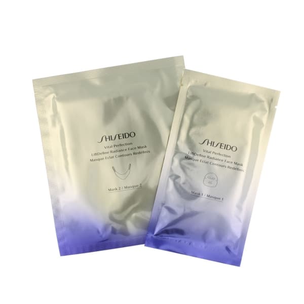 Set Shiseido Vital Perfection LiftDefine Radiance 2-Part Face Mask x6
