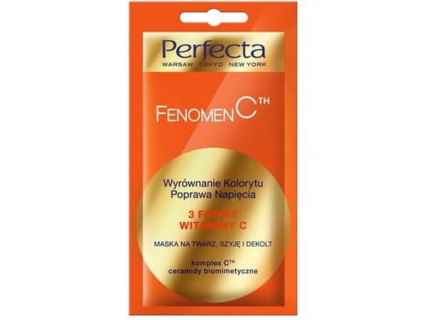 Perfecta Beauty Phenomenon C Mask for face, neck and décolleté -balance tone and improve tension 8ml