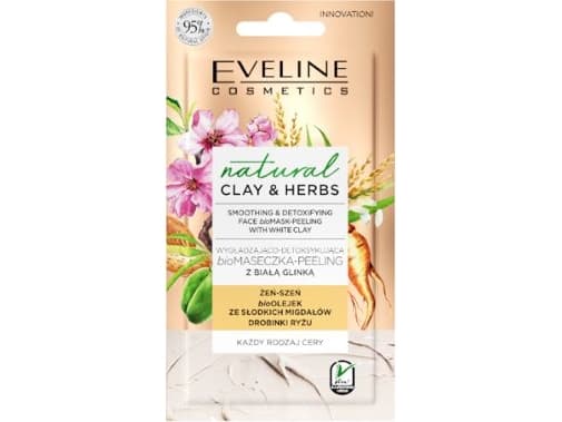 Eveline Clay & Herbs Mask-peeling White clay