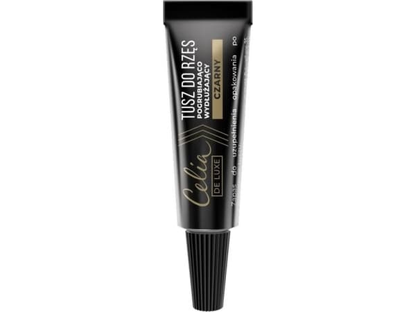 Celia De Luxe fortykkende og forlengende mascara i tube / refill Sort 5g