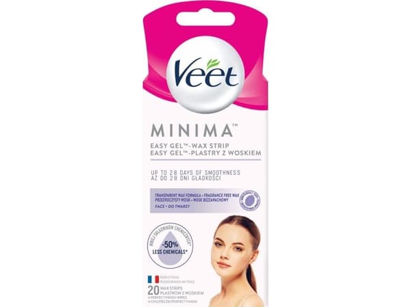 Veet VEET_Minima Easy Gel hårfjerningsstrimler med voks 20 stk.