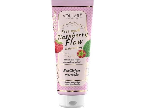 VOLLARE_Raspberry Flow Face Mask Moisturizing Moisturizing Mask Raspberry Seed Oil, Shea Butter, Betaine 100ml