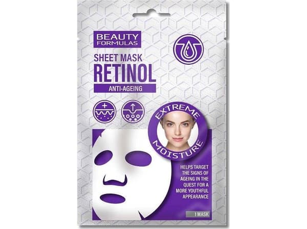 Beauty Formulas Beauty Formulas Retinol Anti-Ageing Sheet Mask fuktighetsgivende sheet maske for ansiktet