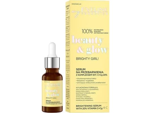 Eveline Beauty & Glow Serum for discoloration with a complex of vitamin C + Cg 20% Brighty Girl! 18ml
