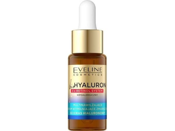 Eveline bioHYALURON 3xRetinol System Multi-fuktighetsgivende rynkefyllende serum 18ml (5903416035312)