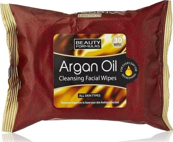 Beauty Formulas BEAUTY FORMULAS_Argan Oil Cleansing Facial Wipes cleansing wipes with argan oil 30 pcs.