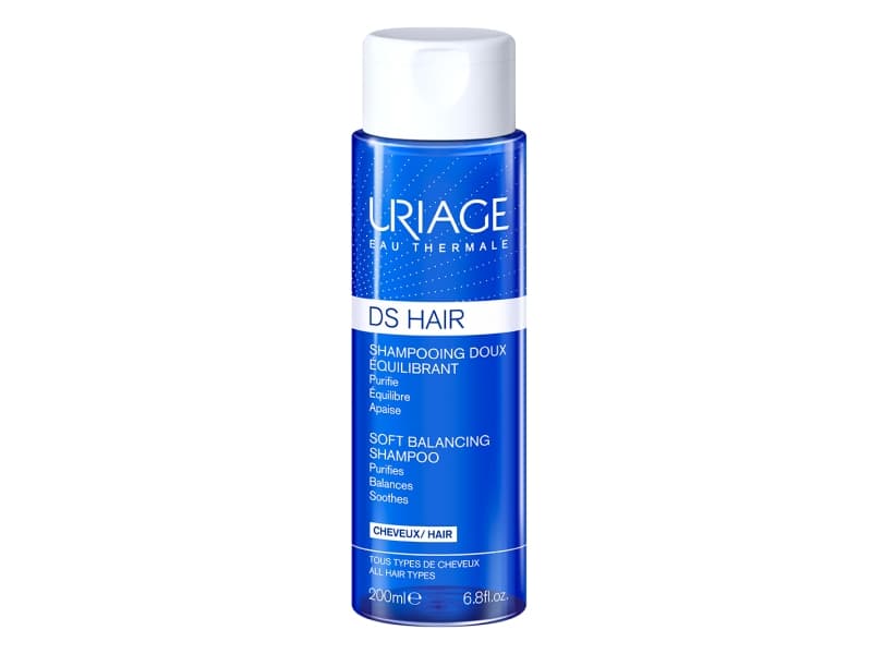 Uriage DS Hair, Kvinner, Ikke-profesjonelle, Sjampo, 200 ml, Forfriskende, Beroligende, Flaske