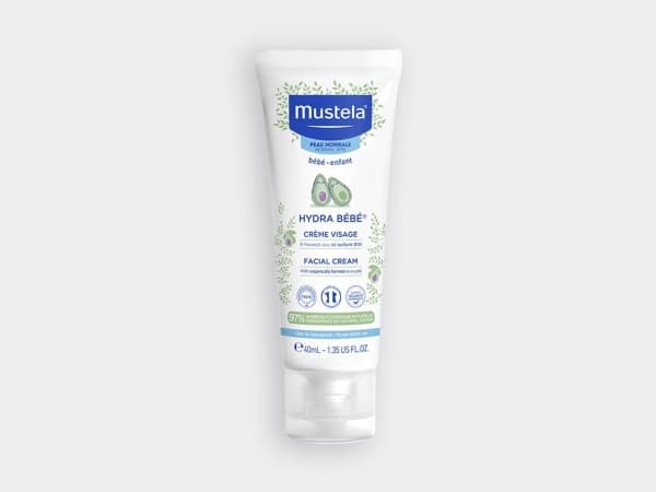 Mustela Hydra Baby Ansiktskrem med Økologisk Avokado 450ml, 40ml, Dermatologisk testet
