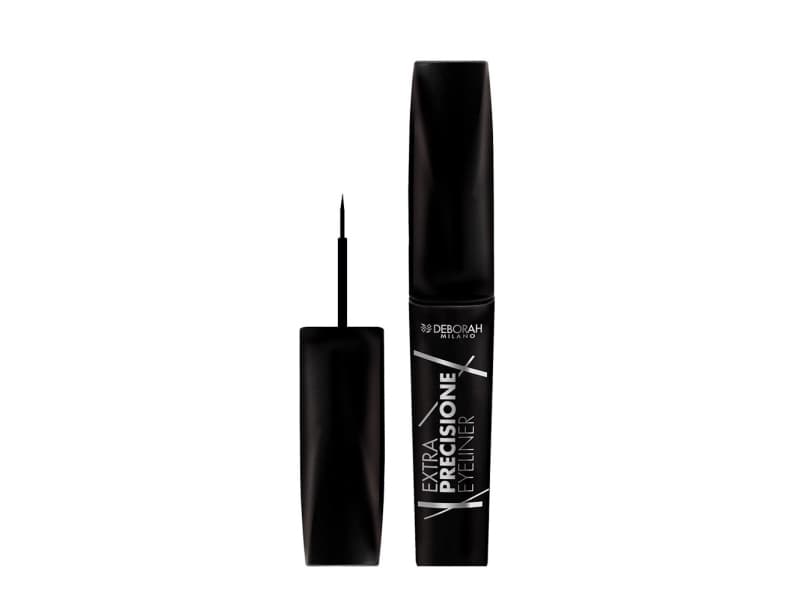 Deborah Milano Extra Precisione Eyeliner, Vätska, Svart, Burk, Unisex, IL010218 INGREDIENTS: AQUA, PROPYLENE GLYCOL, TALC, POLYSORBATE 20, SORBITOL,