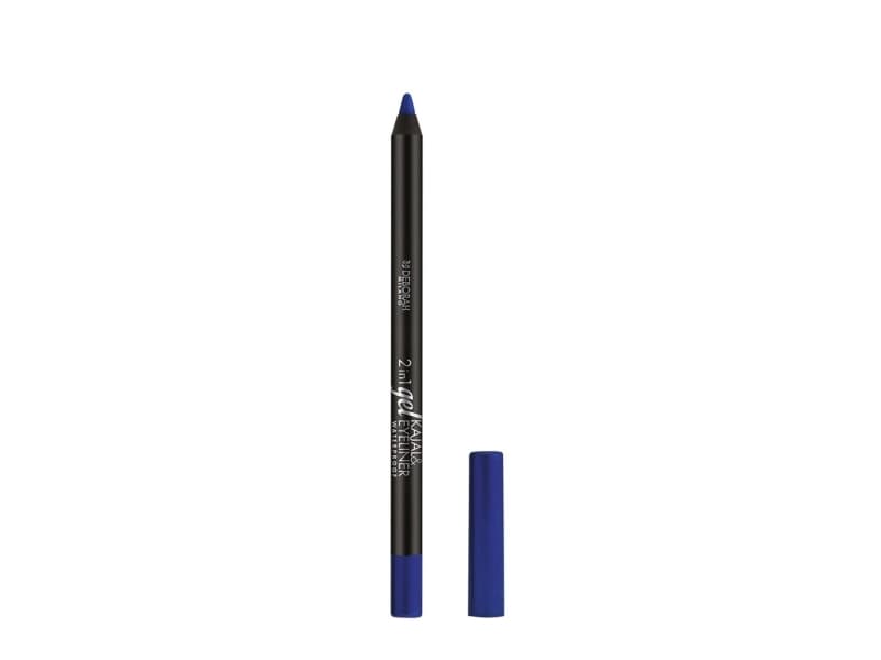 Deborah Milano 2-in-1 Kajal&Eyeliner Gel Pencil, Kohl, Blå, Blue, Penna, Unisex, IL050215A INGREDIENTS: HYDROGENATED POLYISOBUTENE, ISODODECANE, SYNT