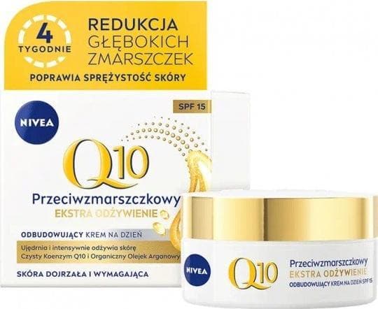 NIVEA_Q10 Anti-wrinkle restorative nourishing day cream for mature and demanding skin SPF 15 50ml