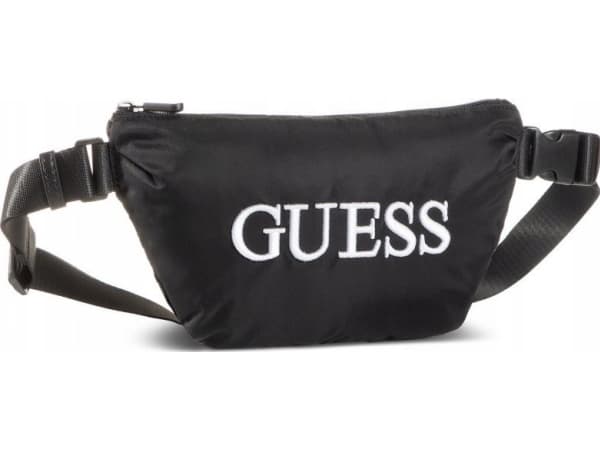 Guess, Four, Tekstil Fanny Pack, juoda, 19/28,5 x 17 x 4 cm, Vyrams Vyrams