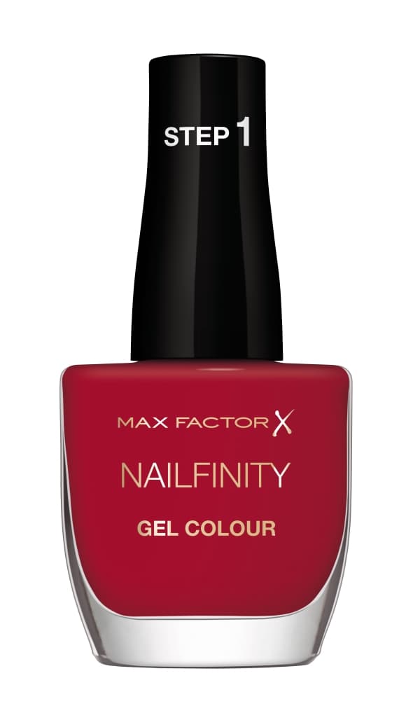 Max Factor Nailfinity Gel Colour, Röd, Red Carpet, Färgande, 1 styck, Glansigt, Flaska