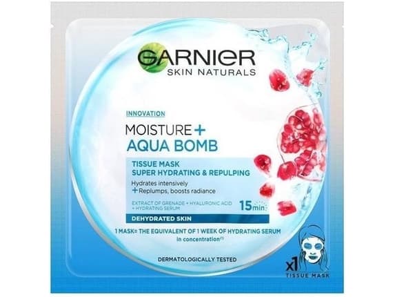 GARNIER Skin Naturals Moisture Aqua Bomb Smoothing Face Mask 32g