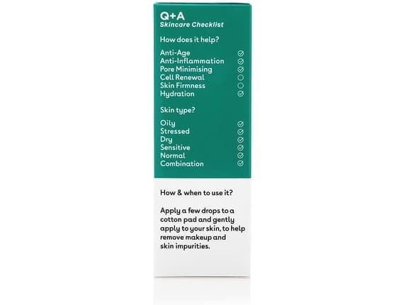 Q+A Niacinamide Daily Toner. A Face Toner To Calm Breakouts And De-Clog Pores