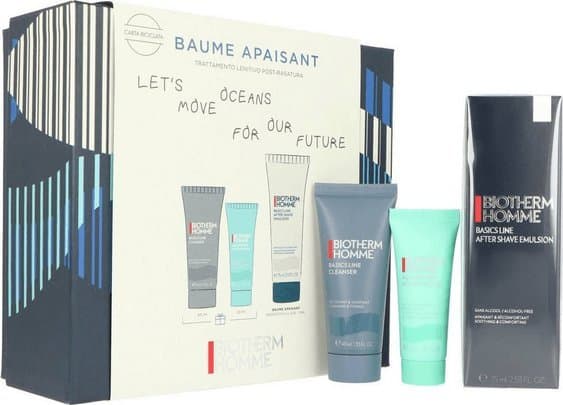 BIOTHERM SET (BASIC LINE CLEANSER 40ML + AQUAPOWER ADVANCED GEL 20ML + BASICS LINE AFTER SHAVE EMULSION 75ML)