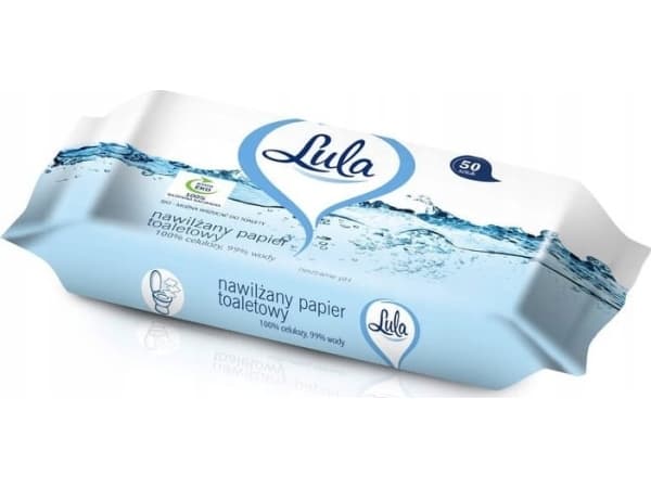LULA Moistened toilet paper 99% water, 1op.-50pcs.