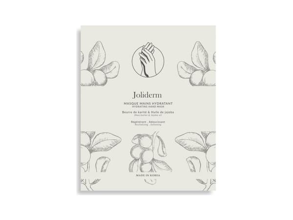 Set Duo, Joliderm, Joliderm, Shea Butter And Coconut Oil, Hydrating & Softening, Hand Sheet Mask, 2 pcs, 2 Unisex