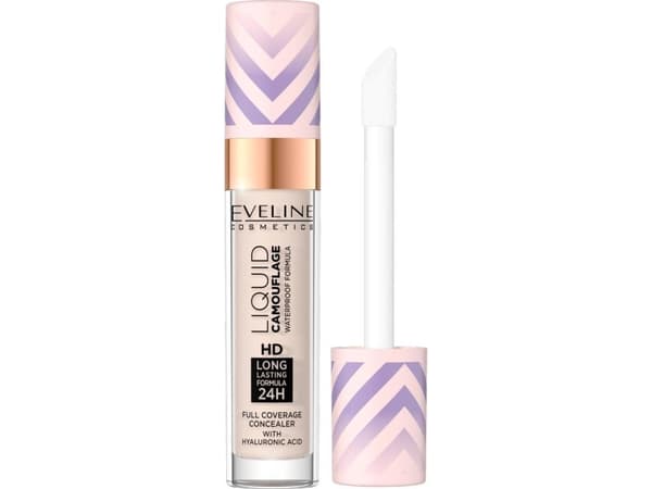 Eveline EVELINE_Liquid Camouflage HD Waterproof Concealer with Hyaluronic Acid 01 Light Porcelain 7.5ml