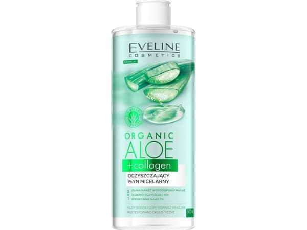 EVELINE_Organic Aloe+Collagen liquid eye patches to reduce dark circles and puffiness 20ml