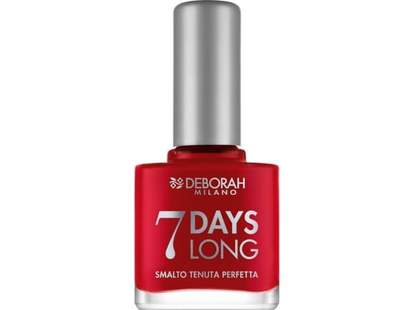 deborah Deborah, 7 Day Long, Vitamins, Quick-Dry, Nail Polish, EN876, Iconic Red, 11 ml For Women