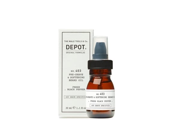 Depot No. 403 Pre-Shave & Softening Beard Oil Fresh Black Pepper 30 ml